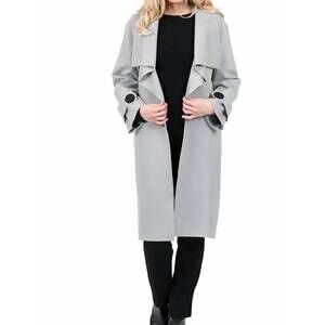 NEW SCAPA LAUREN PERRE trench coat in grey
